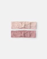 Baby Girl 2-Pack Bow PurelySoftâ„¢ Headwraps - Pink