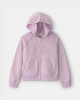 Girls OshKosh Logo Zip-Up Hoodie - Purple