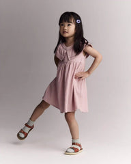 Toddler Girl Ruffle Collar Dress - Light Pink