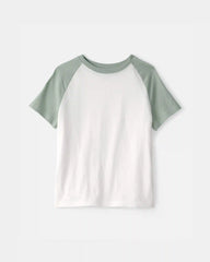 Kids Colorblock T-Shirt - Green/White
