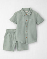 Boys 2-Piece Organic Cotton Gauze Top & Short Set