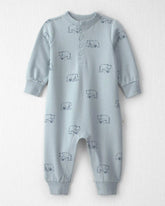 Baby Organic Cotton French Terry Jumpsuit in Winter Bears
