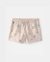 Toddler Boy Pickleball French Terry Shorts - Brown