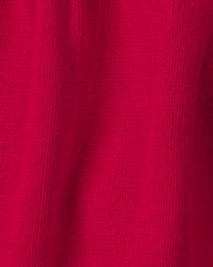 Baby Girl 3-Piece Long-Sleeve Sweater Dress Set - Red