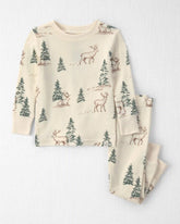 Baby 2-Piece Organic Cotton Pajamas in Reindeer Forest