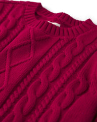 Toddler Organic Cotton Cable Knit Sweater