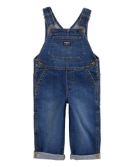 Toddler Stretch Denim Overalls - Dark Wash