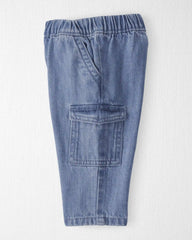 Baby Organic Cotton Denim Cargo Pants