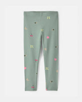 Toddler Girl Nature Pull-On Stretch Leggings - Green