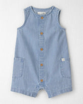 Baby Organic Cotton Chambray Romper