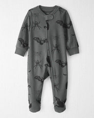 Baby Organic Cotton Sleep & Play Pajamas in Spooky Creatures