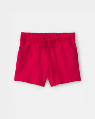 Toddler Boy French Terry Shorts - Red