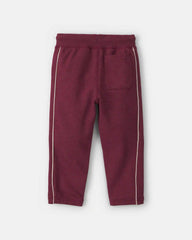 Toddler Boy 'Let's Play' French Terry Joggers - Burgundy
