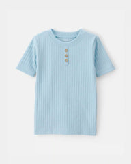 Baby Boy Rib Snug Fit 2-Piece Pajama Set - Blue
