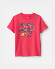 Toddler 'Having A Great Day' Graphic Tee - Red