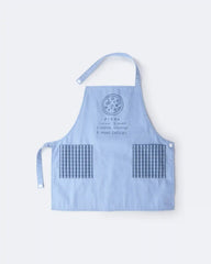 Toddler Pizza Apron with Otter Pockets - Blue