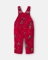 Baby Bear Corduroy Overalls - Red