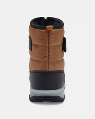 Toddler Boy Light-Up Snow Boot - Brown/Black