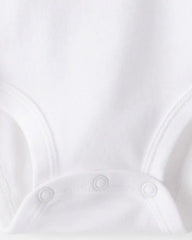 Baby 10-Pack Short Sleeve Cotton Bodysuits - White