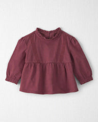 Baby Girl Organic Cotton Peplum Top