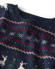 Toddler 2-Piece Organic Cotton Fair Isle Pajamas