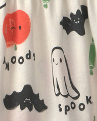 Toddler Girl Pumpkin Long-Sleeve Dress - Cream