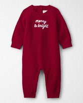 Baby Organic Cotton 'Merry & Bright' Sweater Knit Jumpsuit