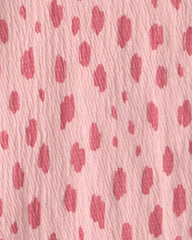 Girls Dots Short-Sleeve Top - Pink