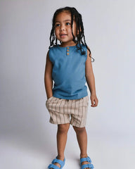 Toddler Henley Tank - Blue