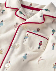 Baby Organic Cotton Jumpsuit in Nutcracker