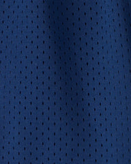 Toddler Boy Stripe Mesh Active Shorts - Blue