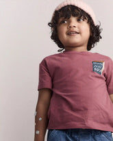 Toddler 'Hold My Juice Box' Short-Sleeve Relaxed Graphic Tee - Burgundy