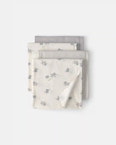 Baby 4-Pack Elephant Receiving Blankets - Grey/Ivory