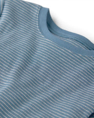 Kids 2-Piece Organic Cotton Ribbed Pajama Set in Stripes