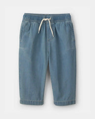 Baby Chambray Straight-Leg Pant - Light Wash