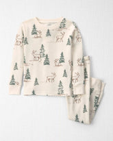 Toddler 2-Piece Organic Cotton Pajamas in Reindeer Forest