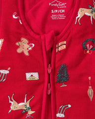 Baby Christmas 2-Way Zip PurelySoft™ Wearable Blanket - Red