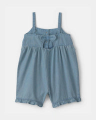 Baby Girl Chambray Sleeveless Romper