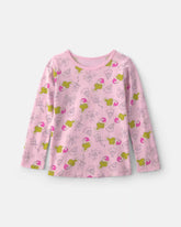Girls Dr. Seussâ„¢ The Grinch Christmas Long-Sleeve Graphic Tee - Pink