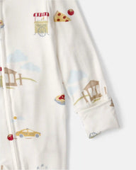 Baby Italy 2-Way Zip PurelySoft™ Sleep & Play Pajama - Cream