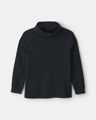 Boys Long-Sleeve Turtleneck - Black