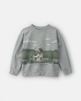 Boys 'Field Companion' Dog French Terry Pullover Sweatshirt - Grey