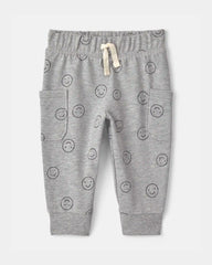 Baby Boy 2-Piece 'Little Buddy' Bodysuit & Pant Set - Red/Grey