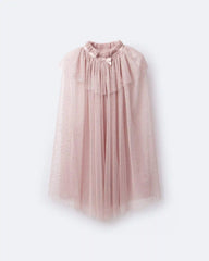 Toddler Girl Confetti Dress Up Cape - Light Pink