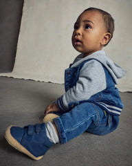 Baby Boy Denim Cargo Jeans - Medium Wash