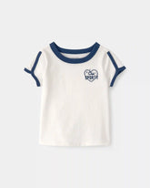 Baby Girl 'Club Sporty' Top - Ivory