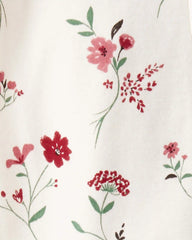 Baby Girl Organic Cotton Sleep & Play Pajamas in Rosethorn Hollow
