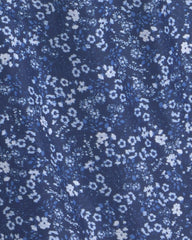 Girls Floral Midweight Jacket - Blue