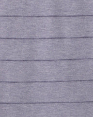 Boys Striped Henley T-Shirt - Dark Blue