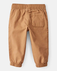 Baby Boy Cotton Everyday Pull-On Jogger - Brown